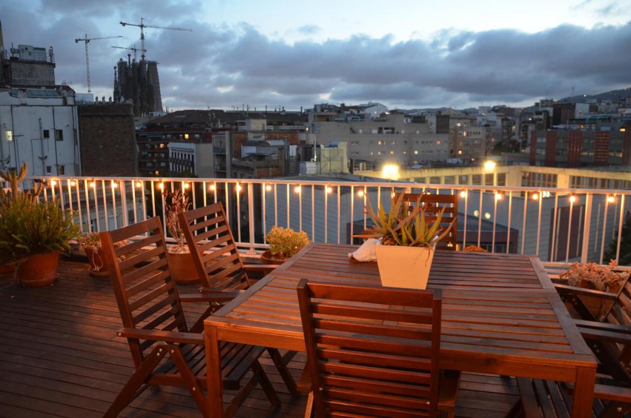 Barcelona Sunny Terrace Appartement Buitenkant foto