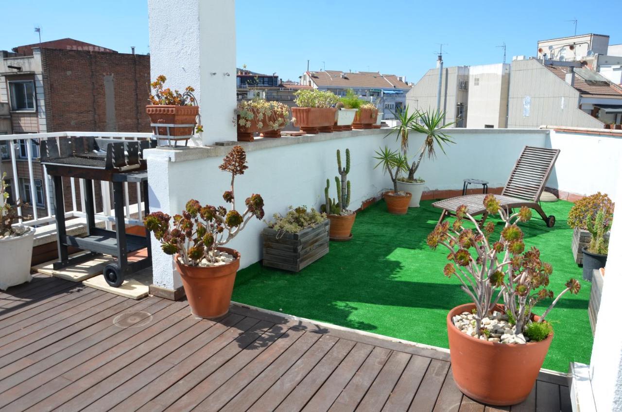 Barcelona Sunny Terrace Appartement Buitenkant foto