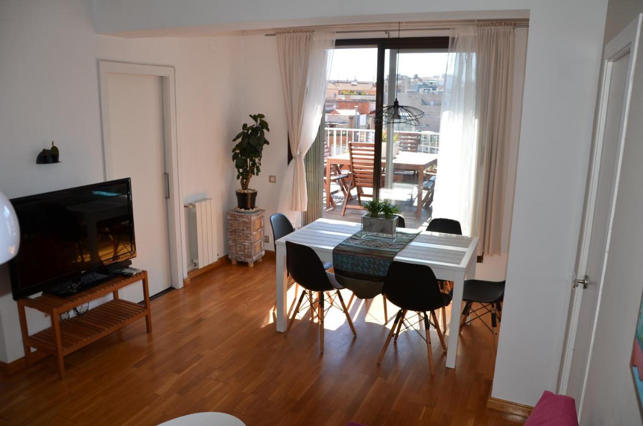 Barcelona Sunny Terrace Appartement Buitenkant foto